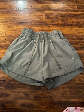 Legend Discovery Olive Green Athletic Shorts with Drawstring large